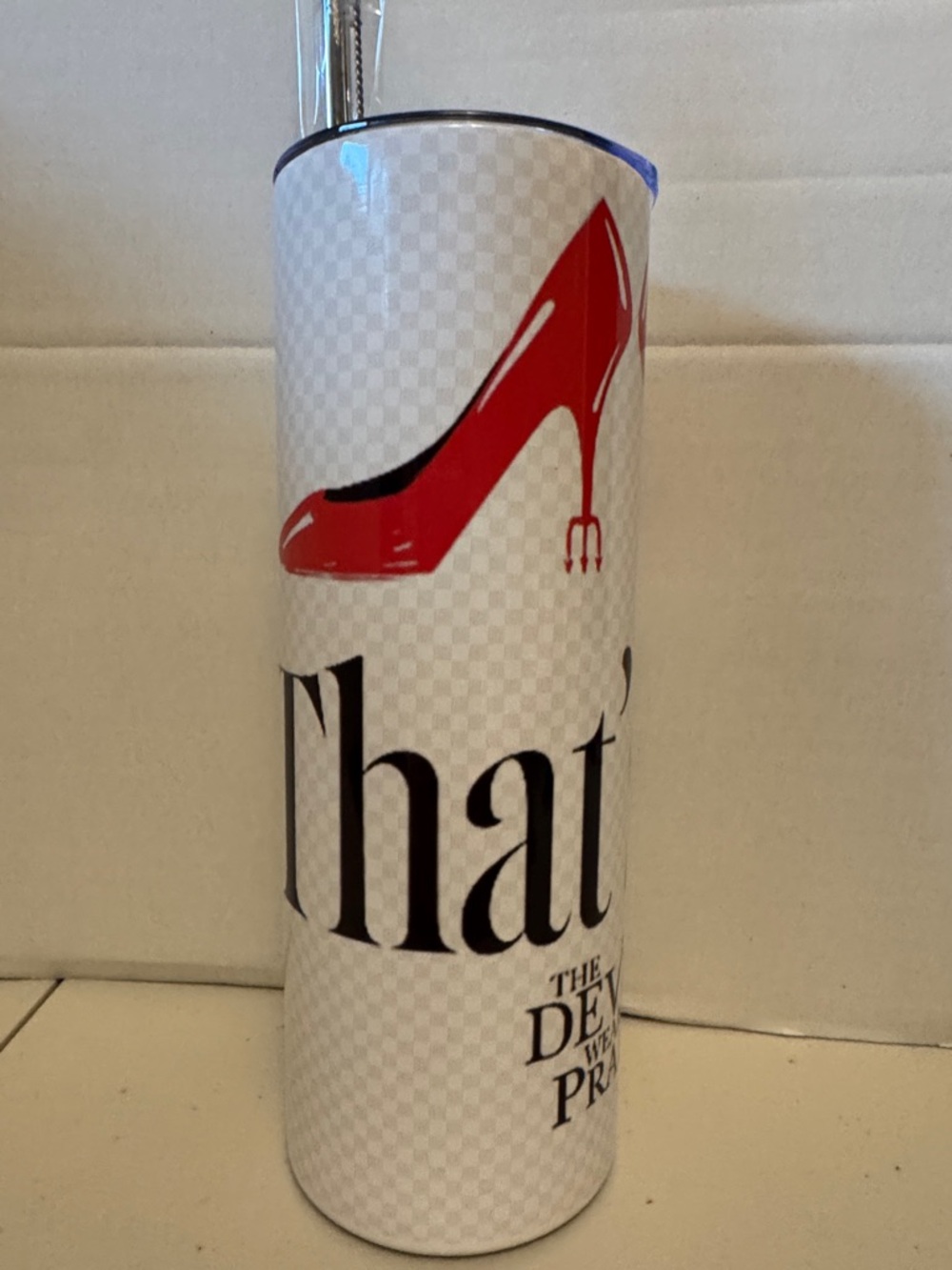 That’s All The Devil Wears Prada Red High Heel Skinny Tumbler